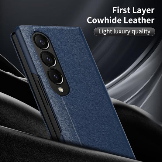 Smart View Window Leather Phone Case with Card Slot, For Samsung Galaxy Z Fold3 5G