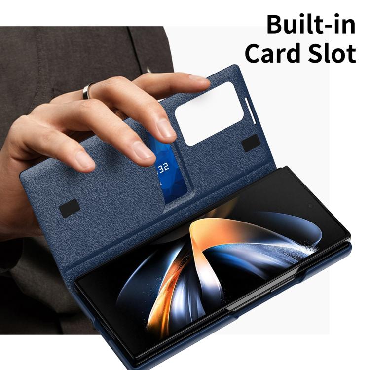 Smart View Window Leather Phone Case with Card Slot, For Samsung Galaxy Z Fold3 5G