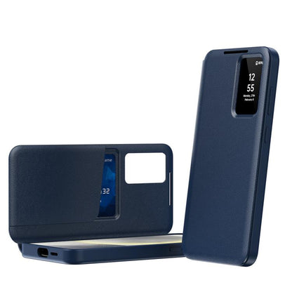 Smart View Window Leather Phone Case with Card Slot, For Samsung Galaxy Z Fold6 5G, For Samsung Galaxy A55, For Samsung Galaxy S24 Ultra 5G, For Samsung Galaxy S24+ 5G, For Samsung Galaxy S24 5G, For Samsung Galaxy S23 FE 5G, For Samsung Galaxy Z Fold5...