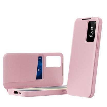 Smart View Window Leather Phone Case with Card Slot, For Samsung Galaxy Z Fold6 5G, For Samsung Galaxy A55, For Samsung Galaxy S24 Ultra 5G, For Samsung Galaxy S24+ 5G, For Samsung Galaxy S24 5G, For Samsung Galaxy S23 FE 5G, For Samsung Galaxy Z Fold5...