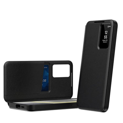 Smart View Window Leather Phone Case with Card Slot, For Samsung Galaxy Z Fold6 5G, For Samsung Galaxy A55, For Samsung Galaxy S24 Ultra 5G, For Samsung Galaxy S24+ 5G, For Samsung Galaxy S24 5G, For Samsung Galaxy S23 FE 5G, For Samsung Galaxy Z Fold5...