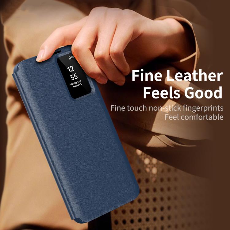 Smart View Window Leather Phone Case with Card Slot, For Samsung Galaxy S26 Ultra 5G, For Samsung Galaxy S25 FE 5G, For Samsung Galaxy A17, For Samsung Galaxy Z Fold7 5G, For Samsung Galaxy S25 Edge 5G, For Samsung Galaxy A56 5G, For Samsung Galaxy S25...