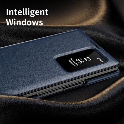 Smart View Window Leather Phone Case with Card Slot, For Samsung Galaxy Z TriFold, For Samsung Galaxy S26 Ultra 5G, For Samsung Galaxy A57 5G, For Samsung Galaxy A37 5G, For Samsung Galaxy S25 FE 5G, For Samsung Galaxy A17, For Samsung Galaxy Z Fold7 5...
