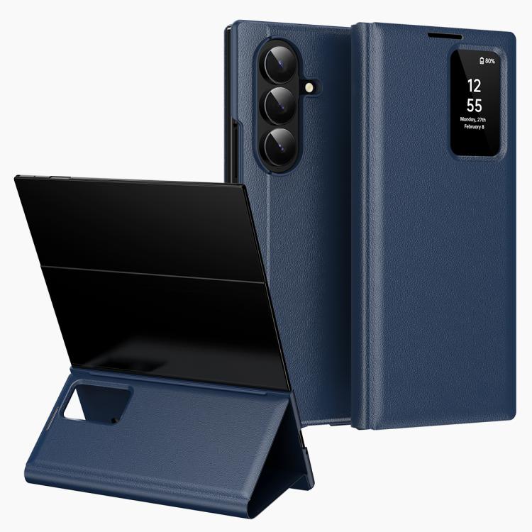 Smart View Window Leather Phone Case with Card Slot, For Galaxy S26 FE 5G, For Galaxy Fold8 Ultra 5G, For Galaxy Z TriFold, For Galaxy S26 Ultra 5G, For Galaxy A57 5G, For Galaxy A37 5G, For Galaxy A27 5G, For Galaxy S25 FE 5G, For Galaxy A17          ...