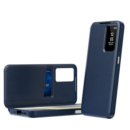 Smart View Window Leather Phone Case with Card Slot, For Galaxy S26 FE 5G, For Galaxy Fold8 Ultra 5G, For Galaxy Z TriFold, For Galaxy S26 Ultra 5G, For Galaxy A57 5G, For Galaxy A37 5G, For Galaxy A27 5G, For Galaxy S25 FE 5G, For Galaxy A17          ...