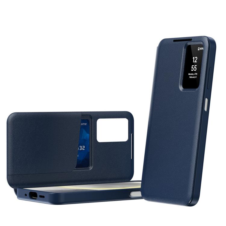 Smart View Window Leather Phone Case with Card Slot, For Galaxy S26 FE 5G, For Galaxy Fold8 Ultra 5G, For Galaxy Z TriFold, For Galaxy S26 Ultra 5G, For Galaxy A57 5G, For Galaxy A37 5G, For Galaxy A27 5G, For Galaxy S25 FE 5G, For Galaxy A17          ...