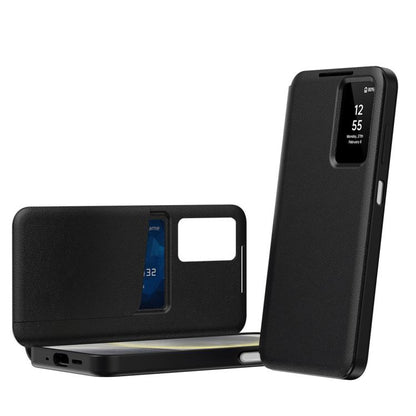 Smart View Window Leather Phone Case with Card Slot, For Galaxy S26 FE 5G, For Galaxy Fold8 Ultra 5G, For Galaxy Z TriFold, For Galaxy S26 Ultra 5G, For Galaxy A57 5G, For Galaxy A37 5G, For Galaxy A27 5G, For Galaxy S25 FE 5G, For Galaxy A17          ...