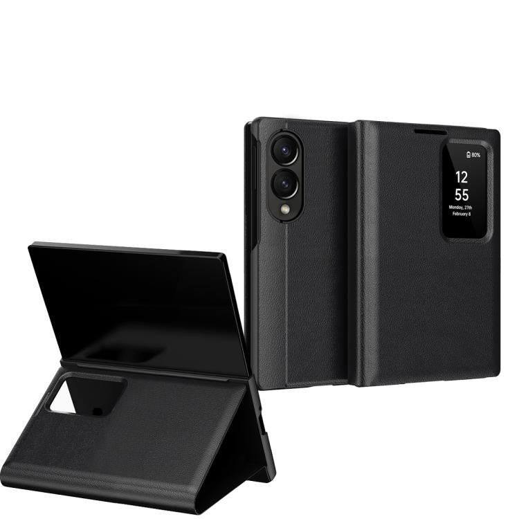 Smart View Window Leather Phone Case with Card Slot, For Galaxy Z Fold8 5G, For Galaxy S26 FE 5G, For Galaxy Fold8 Ultra 5G, For Galaxy Z TriFold, For Galaxy S26 Ultra 5G, For Galaxy A57 5G, For Galaxy A37 5G, For Galaxy A27 5G, For Galaxy S25 FE 5G   ...