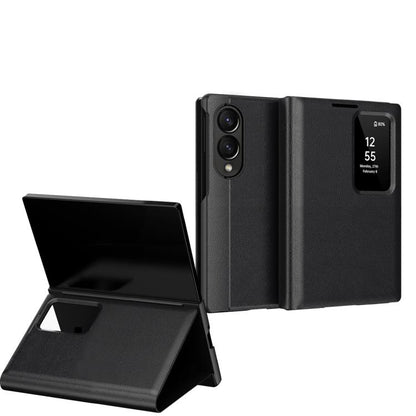 Smart View Window Leather Phone Case with Card Slot, For Galaxy Z Fold8 5G, For Galaxy S26 FE 5G, For Galaxy Fold8 Ultra 5G, For Galaxy Z TriFold, For Galaxy S26 Ultra 5G, For Galaxy A57 5G, For Galaxy A37 5G, For Galaxy A27 5G, For Galaxy S25 FE 5G   ...