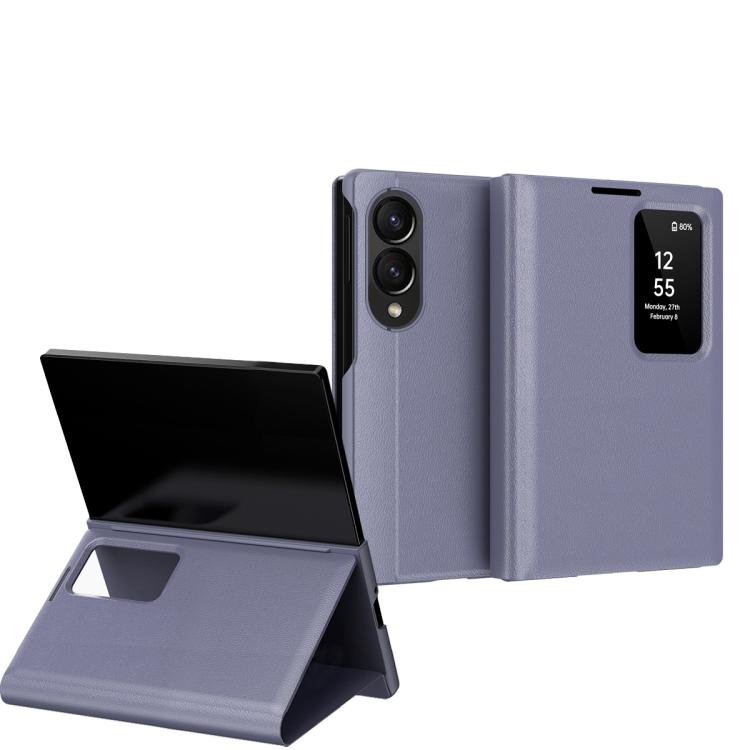 Smart View Window Leather Phone Case with Card Slot, For Galaxy Z Fold8 5G, For Galaxy S26 FE 5G, For Galaxy Fold8 Ultra 5G, For Galaxy Z TriFold, For Galaxy S26 Ultra 5G, For Galaxy A57 5G, For Galaxy A37 5G, For Galaxy A27 5G, For Galaxy S25 FE 5G   ...