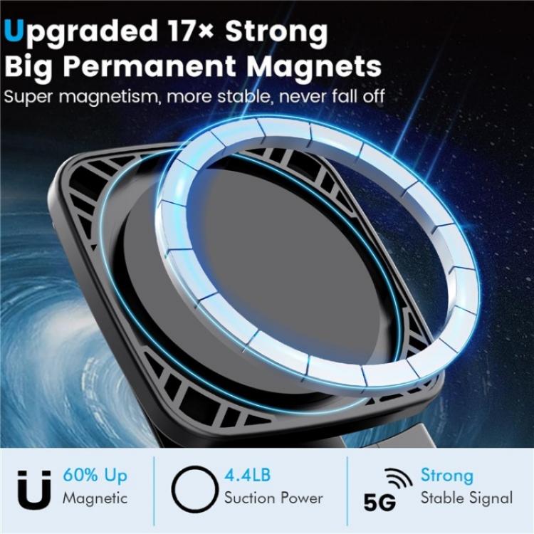 MA-161E Universal Clip-On Lazy Stand Adjustable Desktop Magnetic Phone Holder, MA-161E