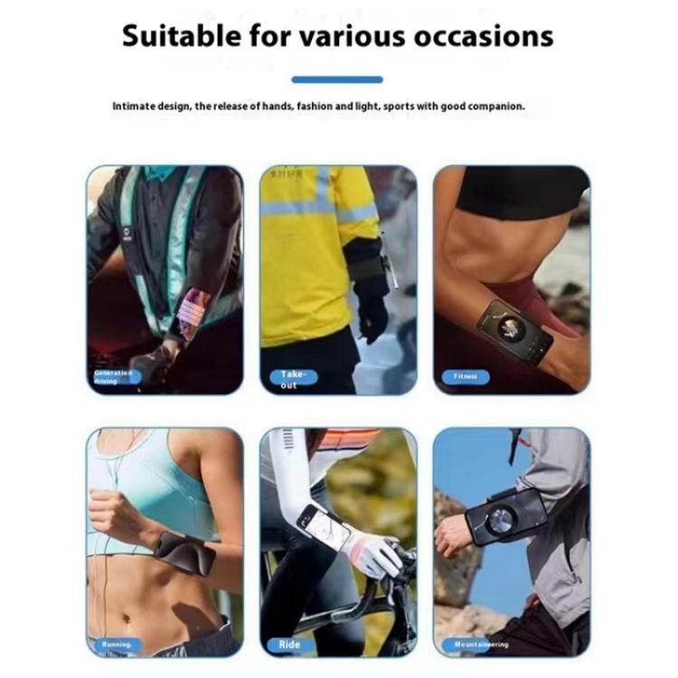 LX-02 360 Degree Rotating MagSafe Phone Holder Sports Wrist Band, LX-02