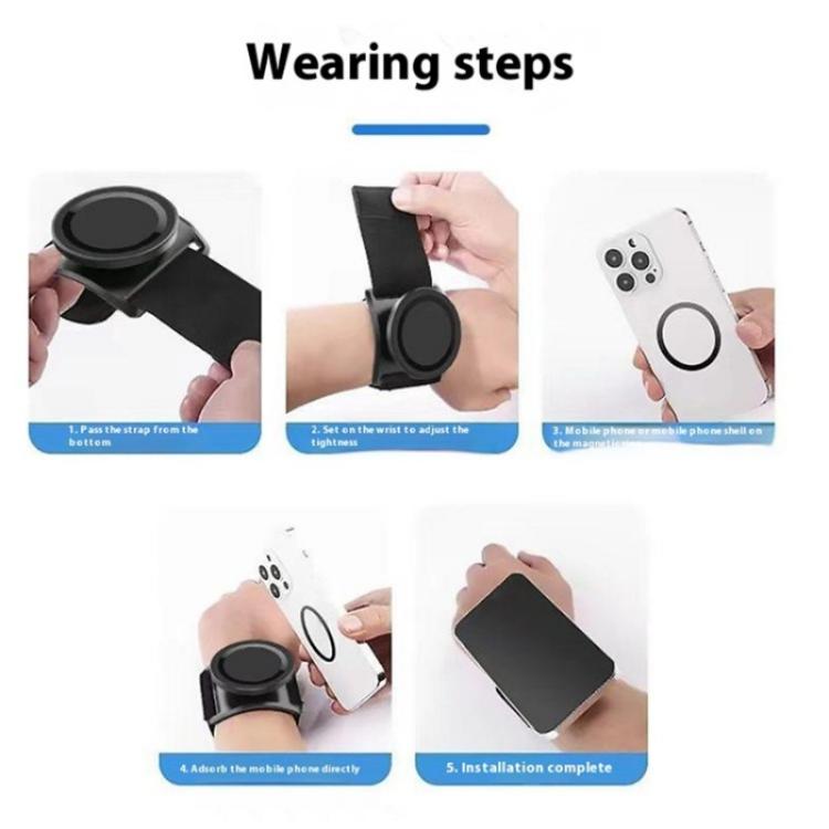 LX-02 360 Degree Rotating MagSafe Phone Holder Sports Wrist Band, LX-02