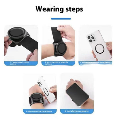 LX-02 360 Degree Rotating MagSafe Phone Holder Sports Wrist Band, LX-02