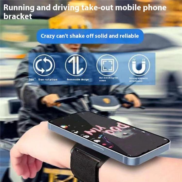 LX-02 360 Degree Rotating MagSafe Phone Holder Sports Wrist Band, LX-02