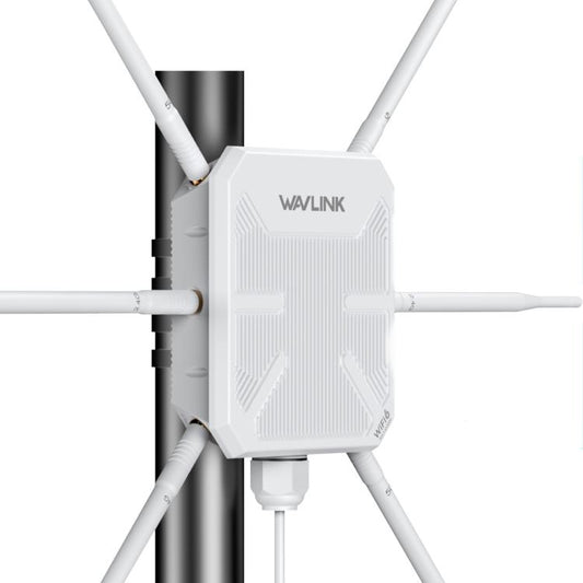 WAVLINK WN588HX3 AX3000 Outdoor WiFi Extender with 6 Antennas Dual Band WiFi Repeater, US Plug, UK Plug, EU Plug, AU Plug