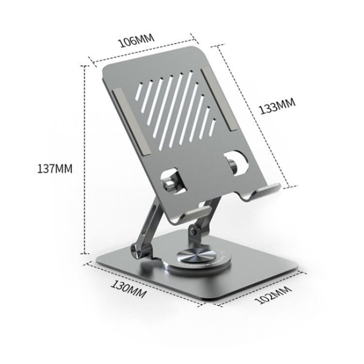 L8 2 in 1 360 Degree Rotating Foldable Desktop Phone Tablet Metal Cooling Holder