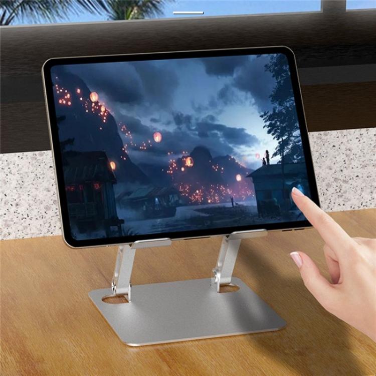 J23S Folding Height Adjustable Desktop Tablet Metal Cooling Holder, J23S