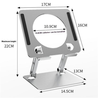 J23S Folding Height Adjustable Desktop Tablet Metal Cooling Holder, J23S