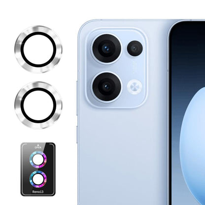 ENKAY Hat-Prince 9H Rear Camera Lens Aluminium Alloy Tempered Glass Film, For OPPO Reno15 Pro 5G Global, For OPPO Reno15 5G Global, For OPPO Reno13 Pro Global, For OPPO Reno13 Global