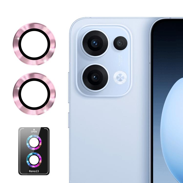 ENKAY Hat-Prince 9H Rear Camera Lens Aluminium Alloy Tempered Glass Film, For OPPO Reno15 Pro 5G Global, For OPPO Reno15 5G Global, For OPPO Reno13 Pro Global, For OPPO Reno13 Global