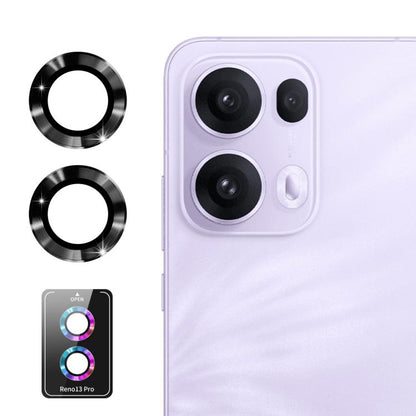 ENKAY Hat-Prince 9H Rear Camera Lens Aluminium Alloy Tempered Glass Film, For OPPO Reno15 Pro 5G Global, For OPPO Reno15 5G Global, For OPPO Reno13 Pro Global, For OPPO Reno13 Global