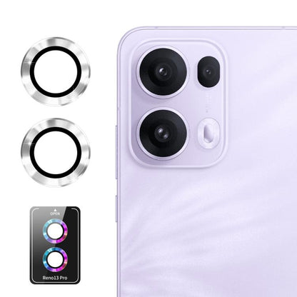 ENKAY Hat-Prince 9H Rear Camera Lens Aluminium Alloy Tempered Glass Film, For OPPO Reno15 Pro 5G Global, For OPPO Reno15 5G Global, For OPPO Reno13 Pro Global, For OPPO Reno13 Global