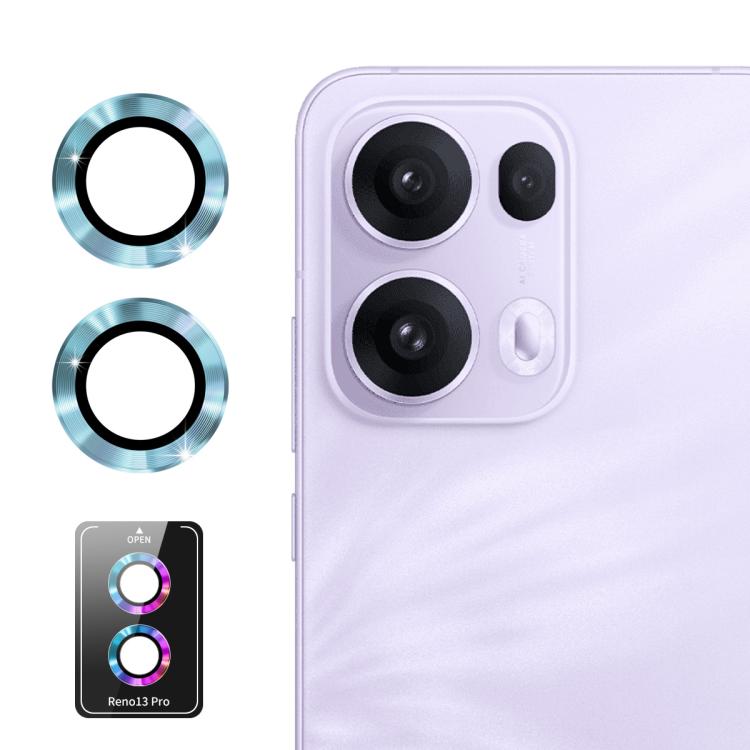 ENKAY Hat-Prince 9H Rear Camera Lens Aluminium Alloy Tempered Glass Film, For OPPO Reno15 Pro 5G Global, For OPPO Reno15 5G Global, For OPPO Reno13 Pro Global, For OPPO Reno13 Global