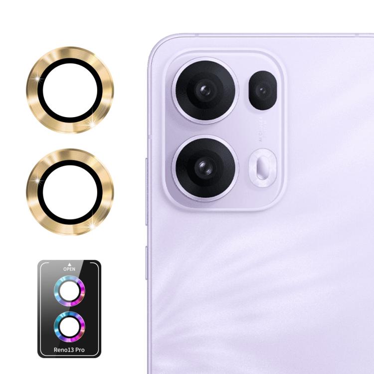 ENKAY Hat-Prince 9H Rear Camera Lens Aluminium Alloy Tempered Glass Film, For OPPO Reno15 Pro 5G Global, For OPPO Reno15 5G Global, For OPPO Reno13 Pro Global, For OPPO Reno13 Global