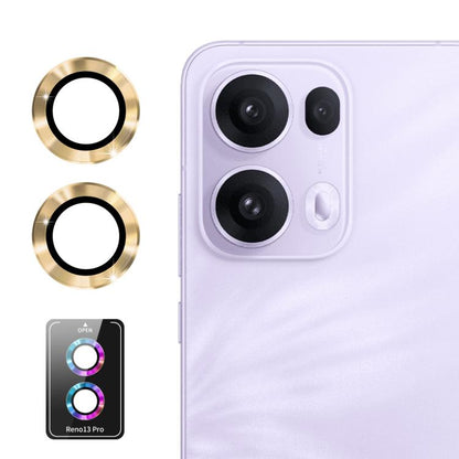 ENKAY Hat-Prince 9H Rear Camera Lens Aluminium Alloy Tempered Glass Film, For OPPO Reno15 Pro 5G Global, For OPPO Reno15 5G Global, For OPPO Reno13 Pro Global, For OPPO Reno13 Global