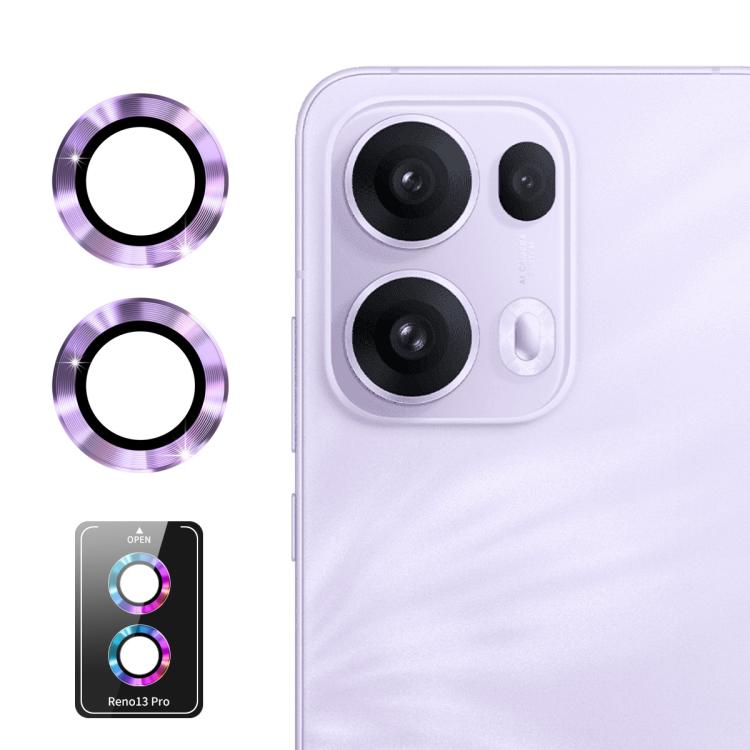 ENKAY Hat-Prince 9H Rear Camera Lens Aluminium Alloy Tempered Glass Film, For OPPO Reno15 Pro 5G Global, For OPPO Reno15 5G Global, For OPPO Reno13 Pro Global, For OPPO Reno13 Global