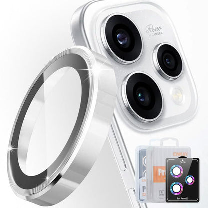 ENKAY Hat-Prince 9H Rear Camera Lens Aluminium Alloy Tempered Glass Film, For OPPO Reno15 Pro 5G Global, For OPPO Reno15 5G Global, For OPPO Reno13 Pro Global, For OPPO Reno13 Global