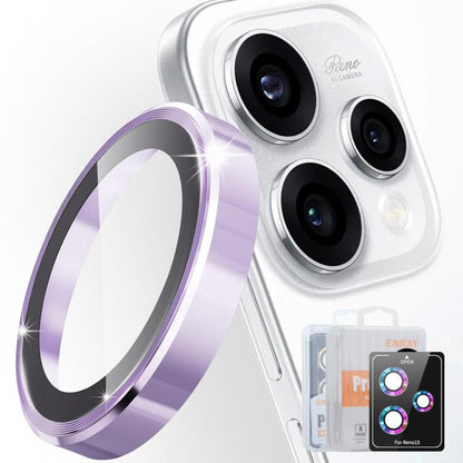 ENKAY Hat-Prince 9H Rear Camera Lens Aluminium Alloy Tempered Glass Film, For OPPO Reno15 Pro 5G Global, For OPPO Reno15 5G Global, For OPPO Reno13 Pro Global, For OPPO Reno13 Global