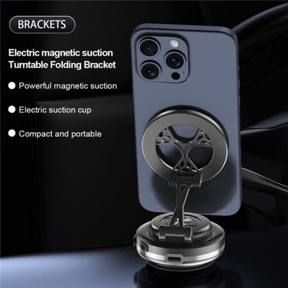 C6 Verstellbarer faltbarer drehbarer Auto-Ständer, Vakuum-Saugnapf, magnetischer Telefonhalter, C6