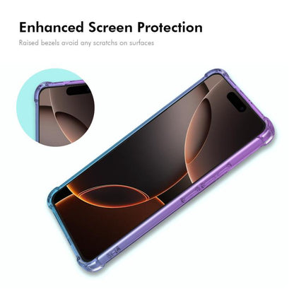 ENKAY Hat-Prince Gradient Airbag TPU Phone Case, For iPhone 18 Pro / 17 Pro, For iPhone 18 Pro Max / 17 Pro Max, For iPhone 17e / 16e, For iPhone 17, For iPhone Air, For iPhone 16 Pro Max, For iPhone 16 Pro, For iPhone 16 Plus, For iPhone 16