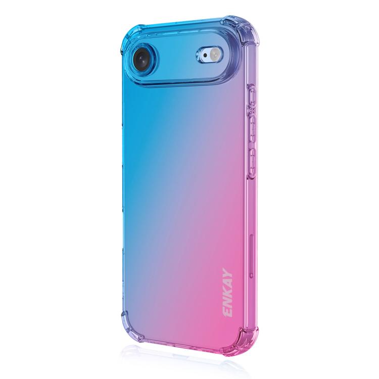 ENKAY Hat-Prince Gradient Airbag TPU Phone Case, For iPhone 18 Pro / 17 Pro, For iPhone 18 Pro Max / 17 Pro Max, For iPhone 17e / 16e, For iPhone 17, For iPhone Air, For iPhone 16 Pro Max, For iPhone 16 Pro, For iPhone 16 Plus, For iPhone 16