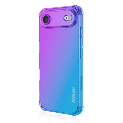 ENKAY Hat-Prince Gradient Airbag TPU Phone Case, For iPhone 18 Pro / 17 Pro, For iPhone 18 Pro Max / 17 Pro Max, For iPhone 17e / 16e, For iPhone 17, For iPhone Air, For iPhone 16 Pro Max, For iPhone 16 Pro, For iPhone 16 Plus, For iPhone 16