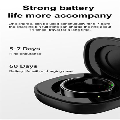 R08 SIZE 11 Smart Ring, Support Heart Rate / Blood Oxygen / Sleep / Multiple Sports Modes
