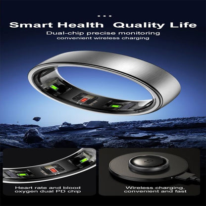 R10 SIZE 7 Smart Ring, Support Heart Rate / Blood Oxygen / Sleep / Multiple Sports Modes
