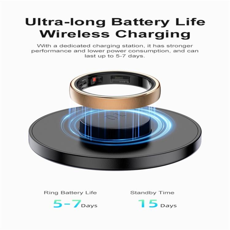 R10 SIZE 7 Smart Ring, Support Heart Rate / Blood Oxygen / Sleep / Multiple Sports Modes