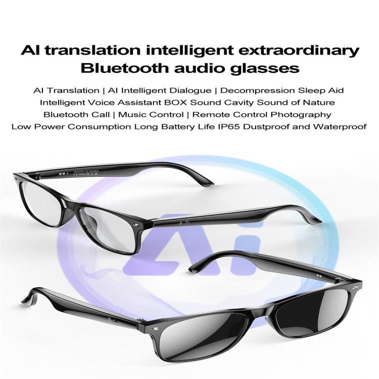 W100 Smart Glasses, Support AI Conversation / AI Intelligent Translation / Bluetooth Call