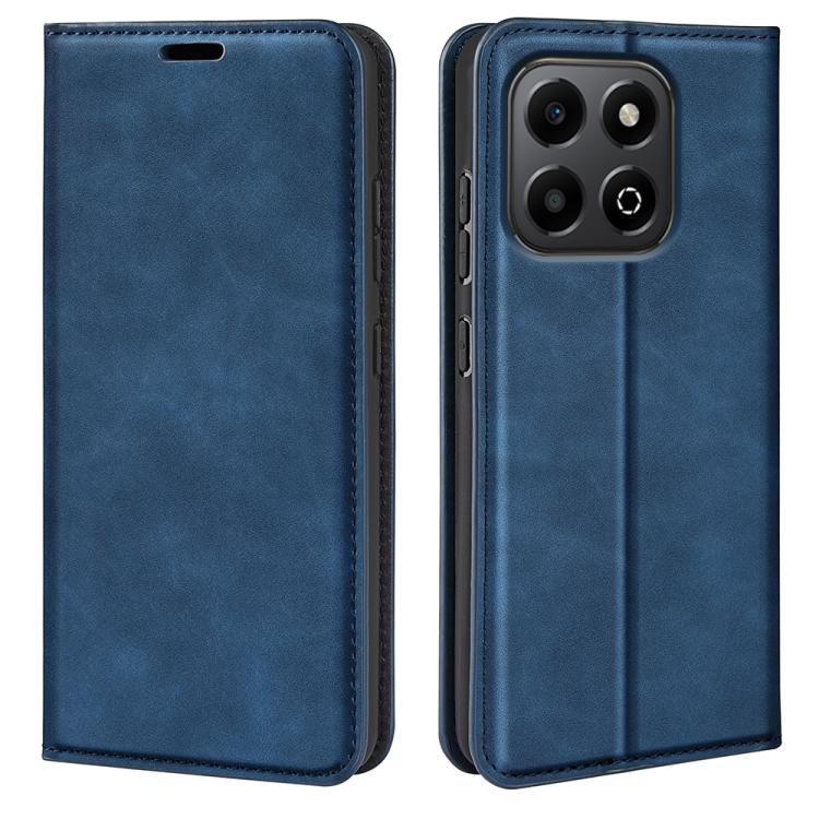 Retro-skin Magnetic Suction Leather Phone Case, For Honor X6b