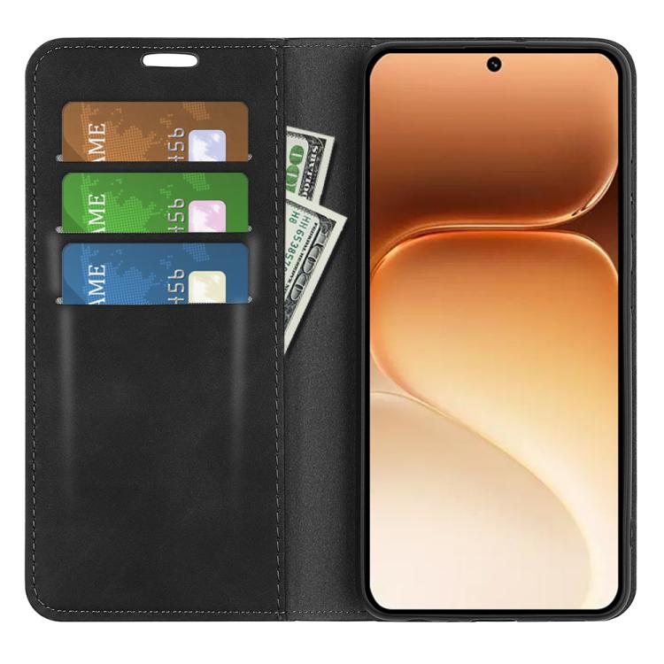 Retro-skin Magnetic Suction Leather Phone Case, For Honor 600 / 600 Pro Global, For Honor 500 / 500 Pro Global 155.8mm