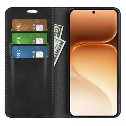Retro-skin Magnetic Suction Leather Phone Case, For Honor 600 / 600 Pro Global, For Honor 500 / 500 Pro Global 155.8mm