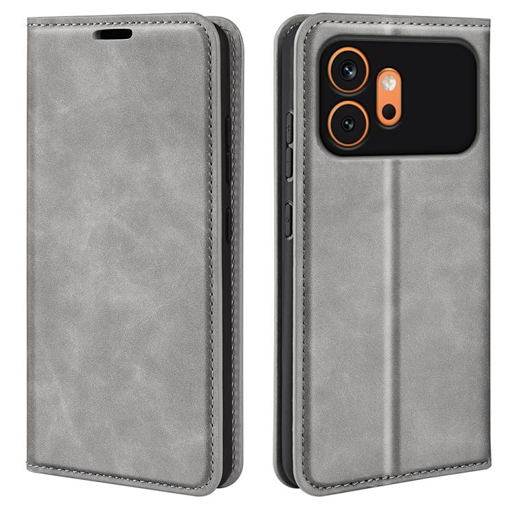 Retro-skin Magnetic Suction Leather Phone Case, For Honor 600 / 600 Pro Global, For Honor 500 / 500 Pro Global 155.8mm