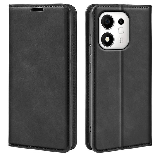 Retro-skin Magnetic Suction Leather Phone Case, For Honor 600 Smart 5G, For Honor 600 Lite Global, For Honor Magic8 Pro Air 5G, For Honor X8d 4G, For Honor Magic8 Pro, For Honor Magic8, For Honor X9d 5G, For Honor X5c Plus, For Honor 400 Smart