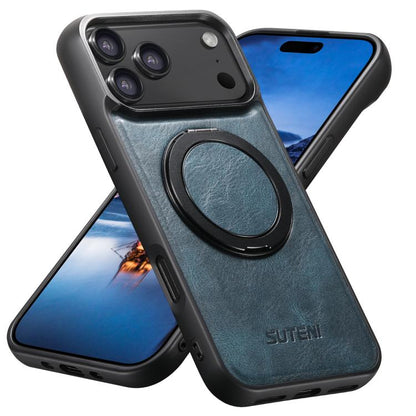 Suteni G3 Oil Wax 360 Rotation Holder MagSafe Back Phone Case, For iPhone 18, For iPhone 18 Pro, For iPhone 18 Pro Max, For iPhone 17 Pro Max, For iPhone 17 Pro, For iPhone 17, For iPhone Air, For iPhone 16 Pro Max, For iPhone 16 Pro, For iPhone 16 Plu...