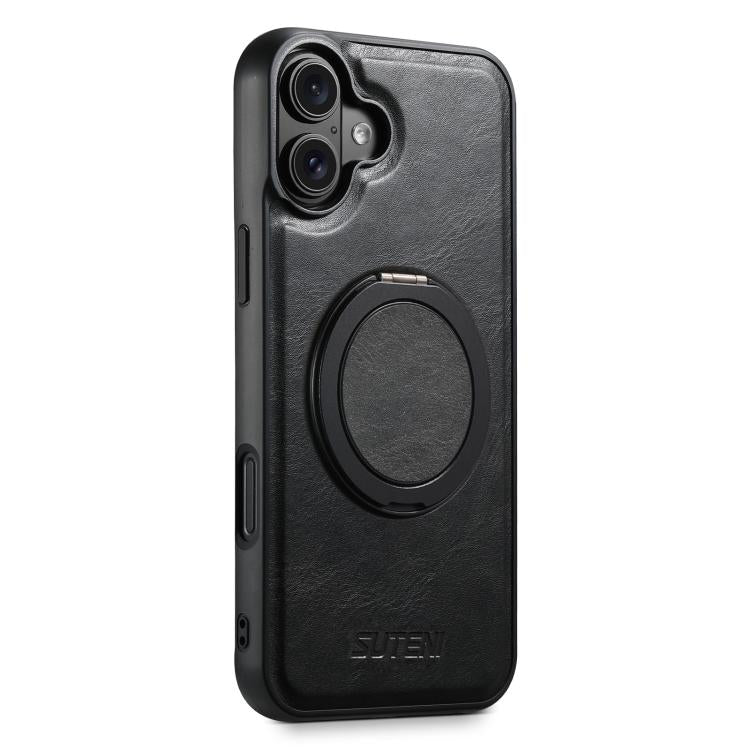 Suteni G3 Oil Wax 360 Rotation Holder MagSafe Back Phone Case, For iPhone 18, For iPhone 18 Pro, For iPhone 18 Pro Max, For iPhone 17 Pro Max, For iPhone 17 Pro, For iPhone 17, For iPhone Air, For iPhone 16 Pro Max, For iPhone 16 Pro, For iPhone 16 Plu...