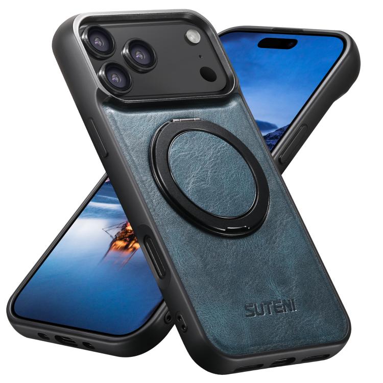 Suteni G3 Oil Wax 360 Rotation Holder MagSafe Back Phone Case, For iPhone 18, For iPhone 18 Pro, For iPhone 18 Pro Max, For iPhone 17 Pro Max, For iPhone 17 Pro, For iPhone 17, For iPhone Air, For iPhone 16 Pro Max, For iPhone 16 Pro, For iPhone 16 Plu...