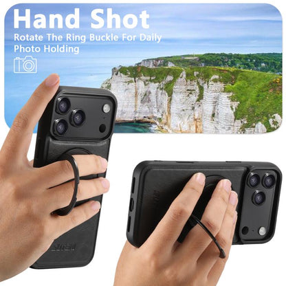 Suteni G3 Oil Wax 360 Rotation Holder MagSafe Back Phone Case, For iPhone 18, For iPhone 18 Pro, For iPhone 18 Pro Max, For iPhone 17 Pro Max, For iPhone 17 Pro, For iPhone 17, For iPhone Air, For iPhone 16 Pro Max, For iPhone 16 Pro, For iPhone 16 Plu...